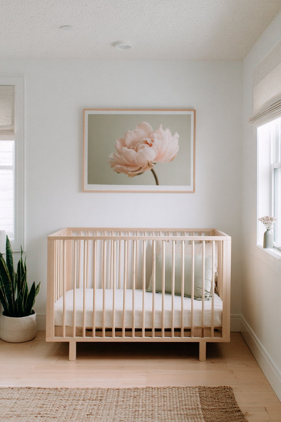 Modern Minimal with Single Botanical Focus