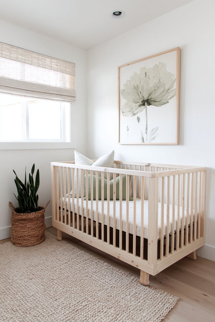 Modern Minimal with Single Botanical Focus