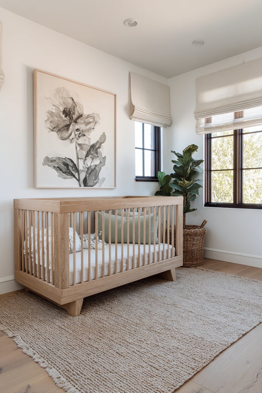 Modern Minimal with Single Botanical Focus