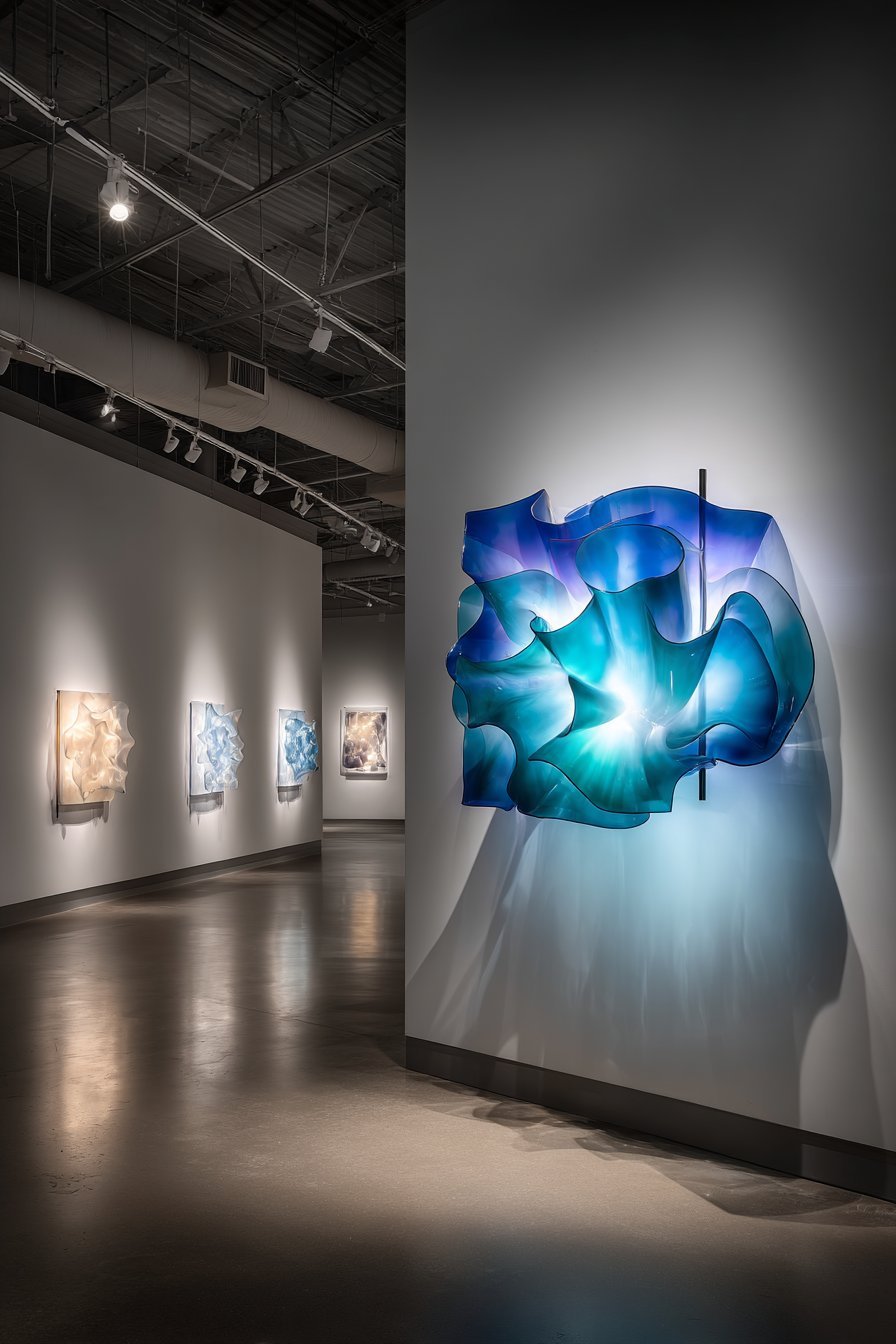 Blown Glass Sculpture Installation