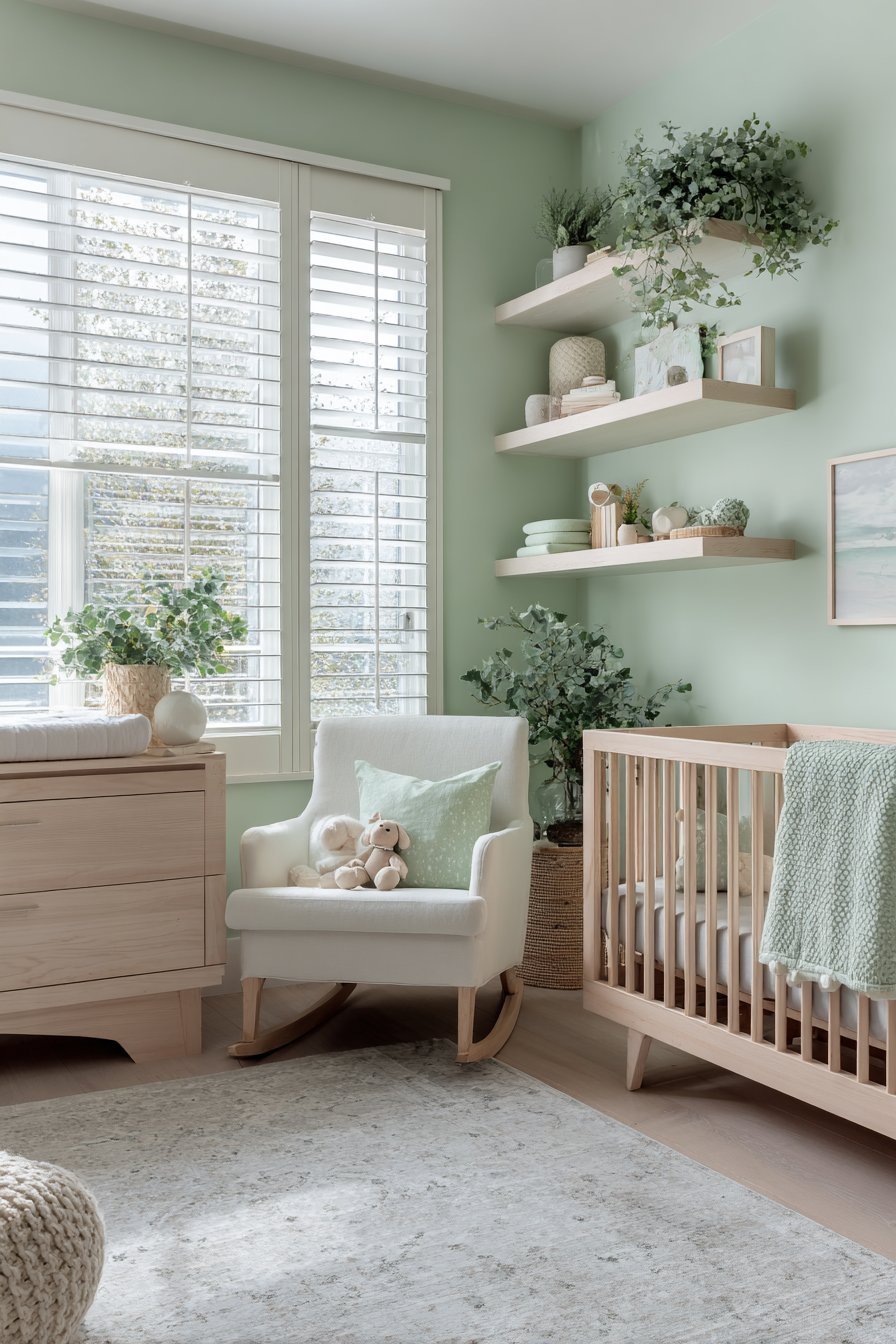 Complete Cohesive Mint Green Nursery