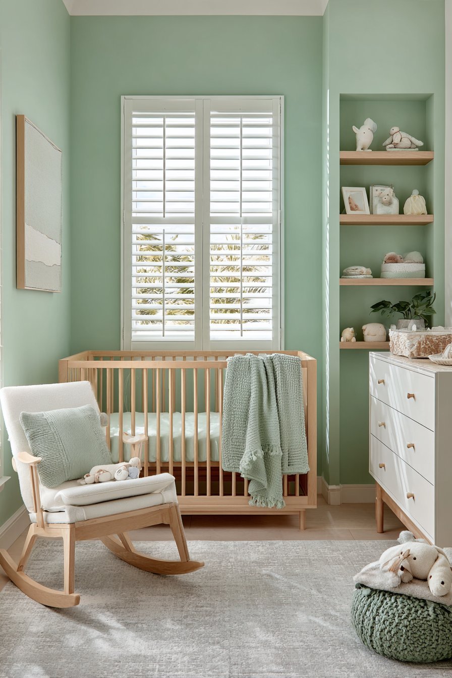Complete Cohesive Mint Green Nursery