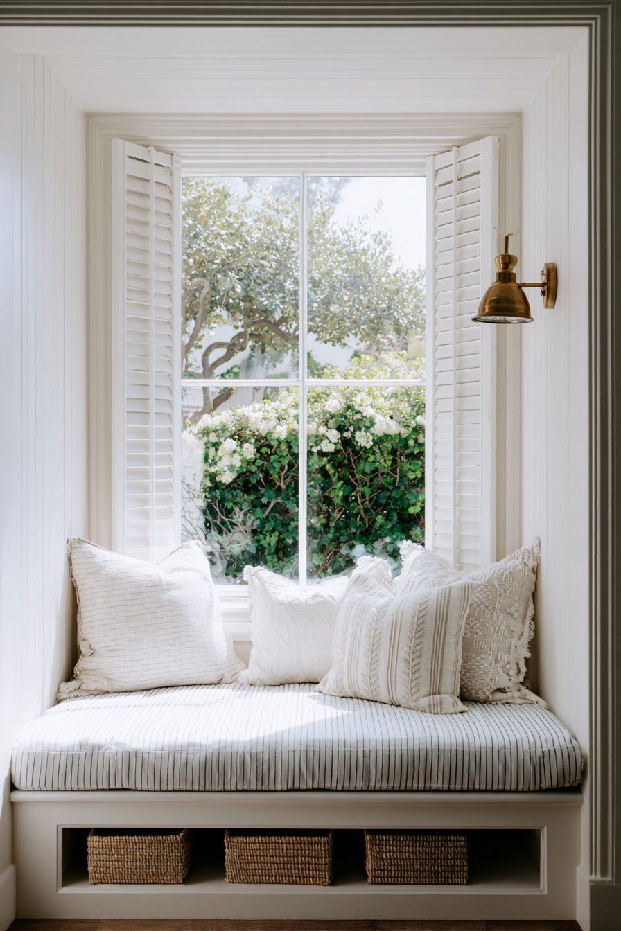 Charming Window Seat with Storage