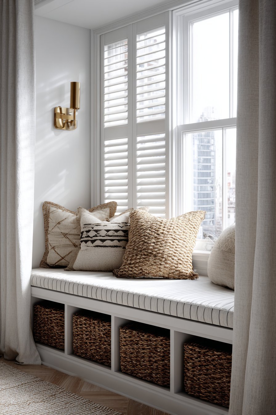 Charming Window Seat with Storage