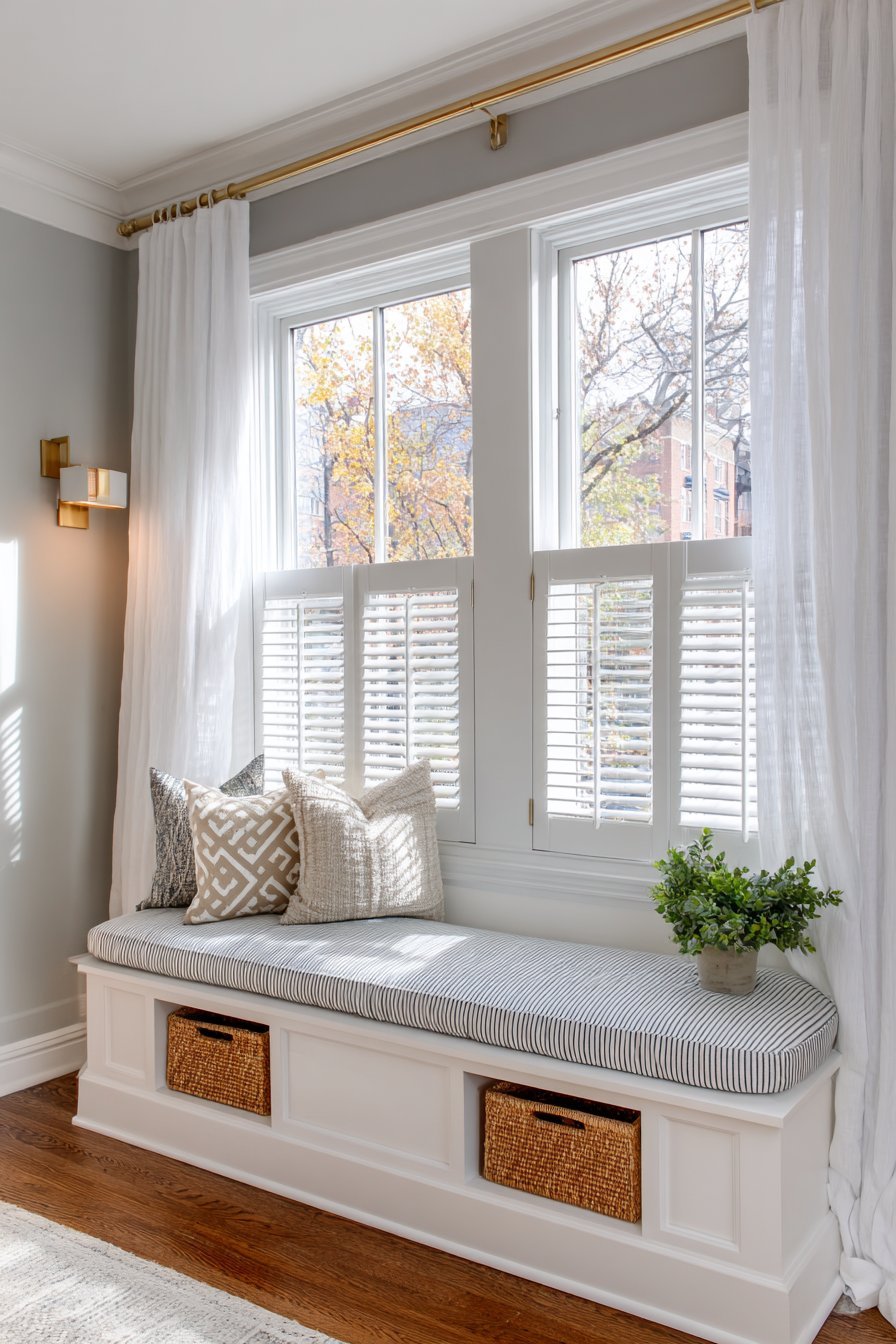 Charming Window Seat with Storage