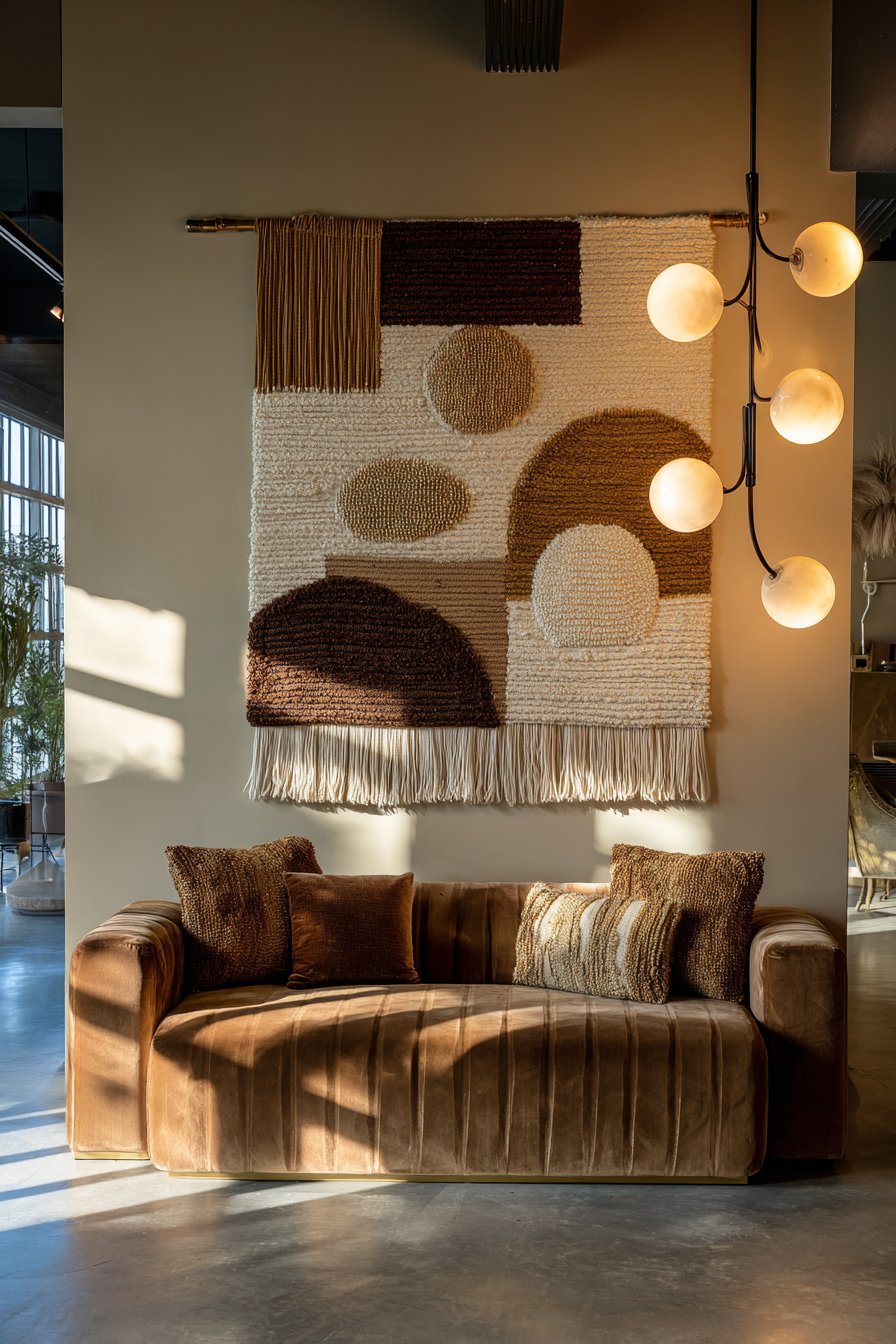 Oversized Woven Textile Statement Piece