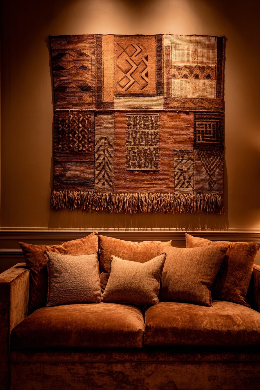 Oversized Woven Textile Statement Piece