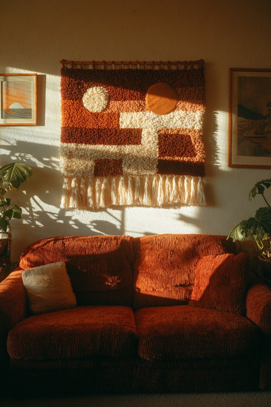 Oversized Woven Textile Statement Piece