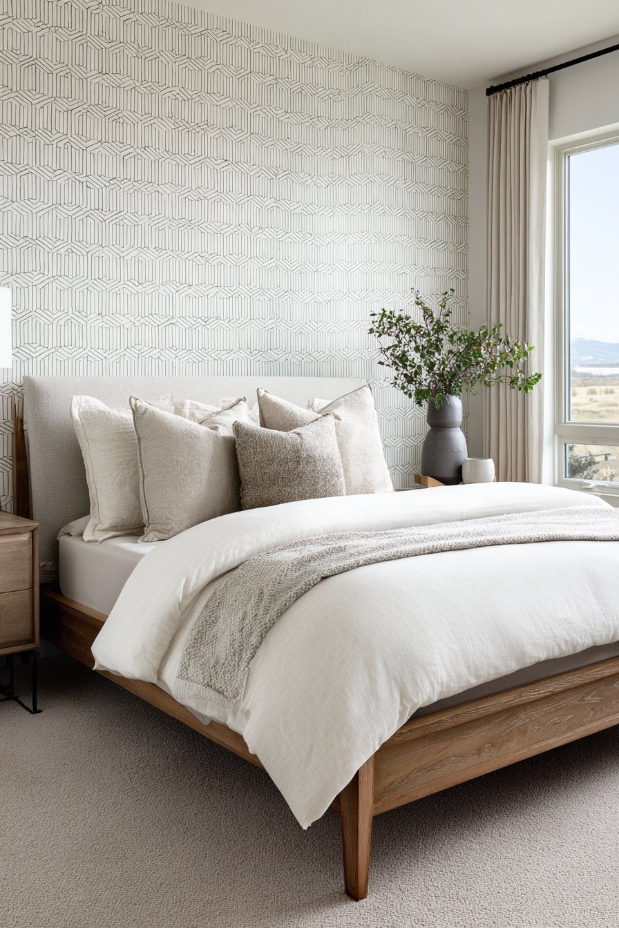 Contemporary Geometric Wall Decal Pattern