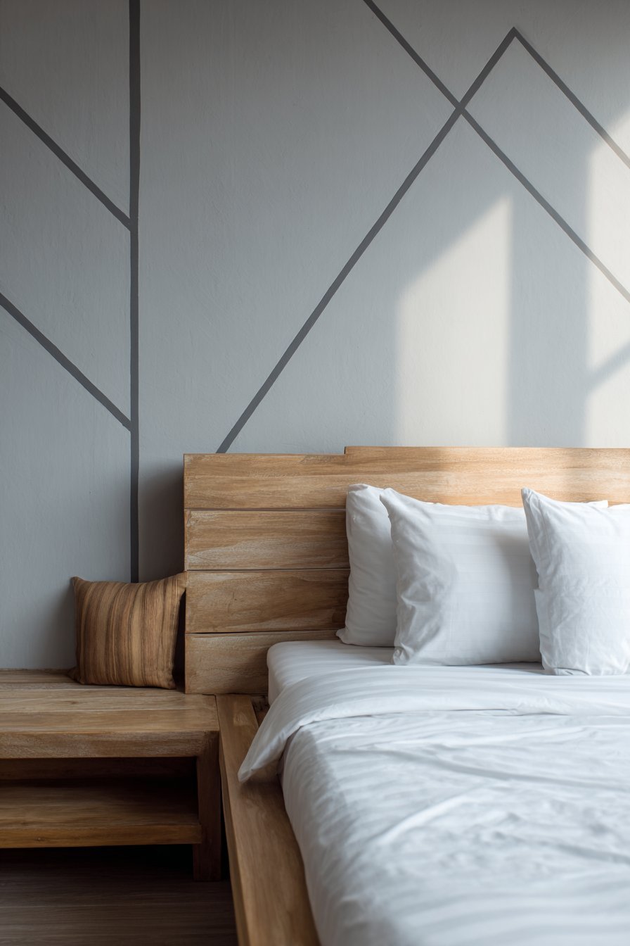 Contemporary Geometric Wall Decal Pattern