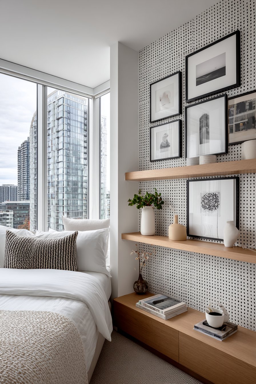 Contemporary Geometric Wall Decal Pattern