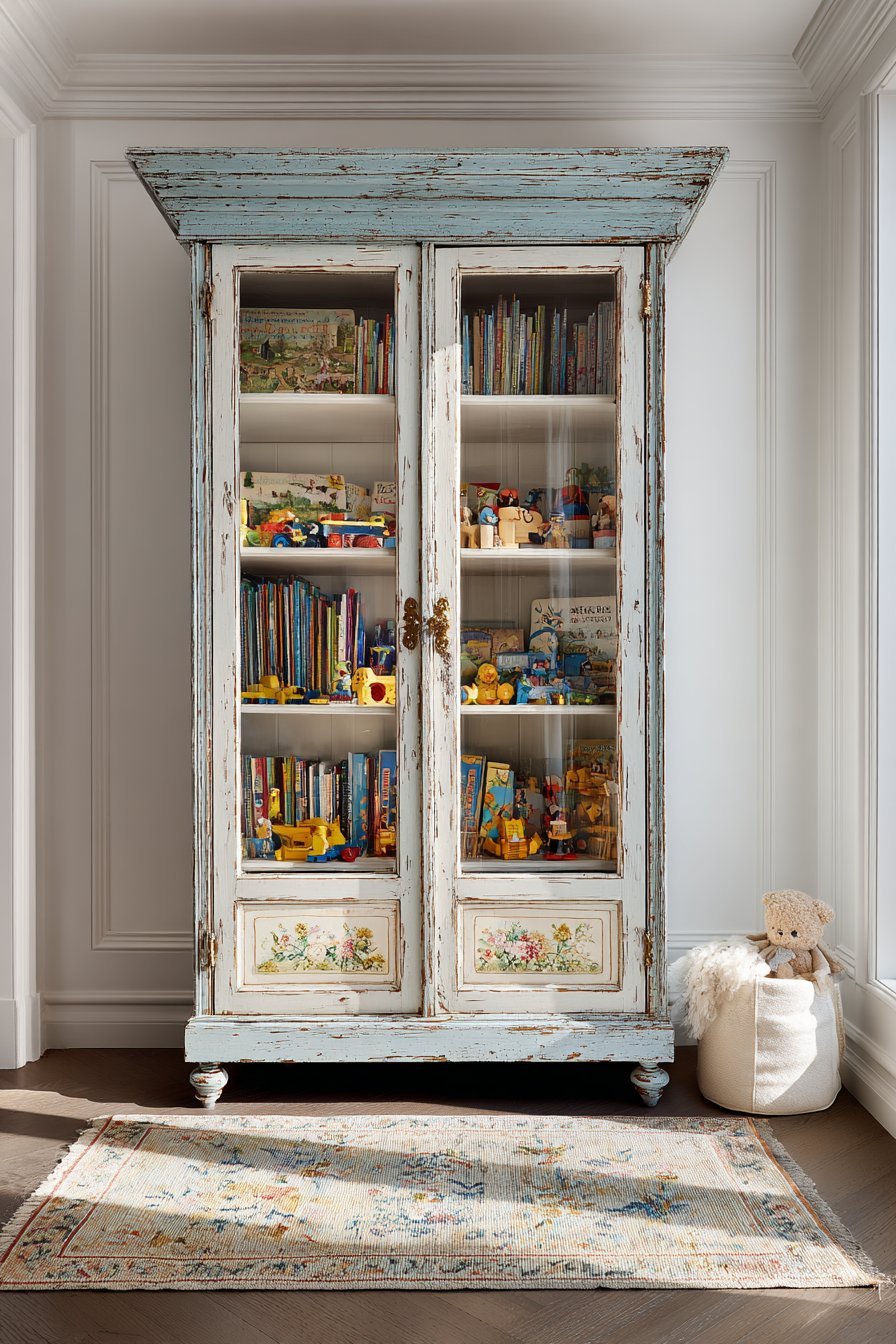 Hand-Painted Armoire