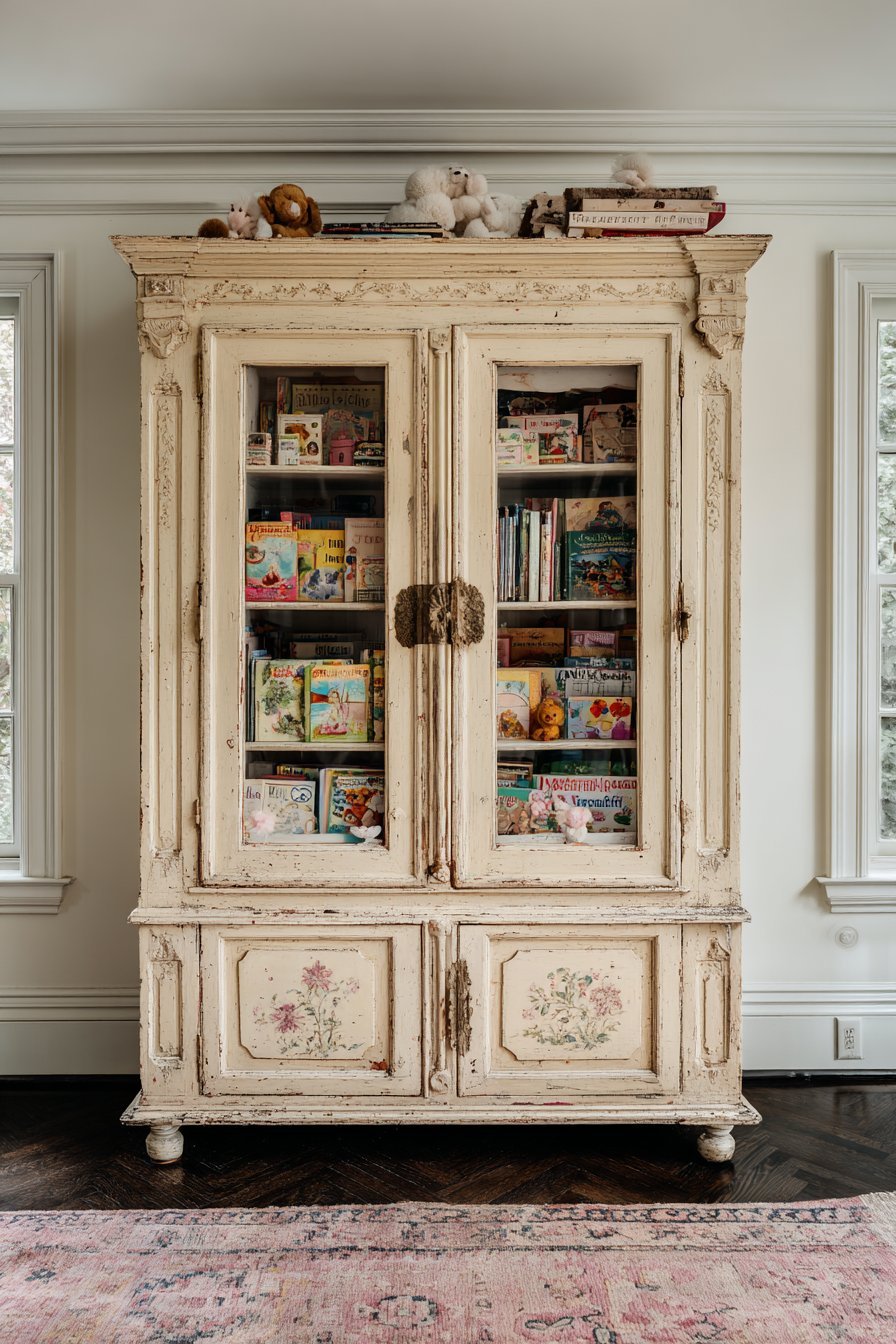 Hand-Painted Armoire