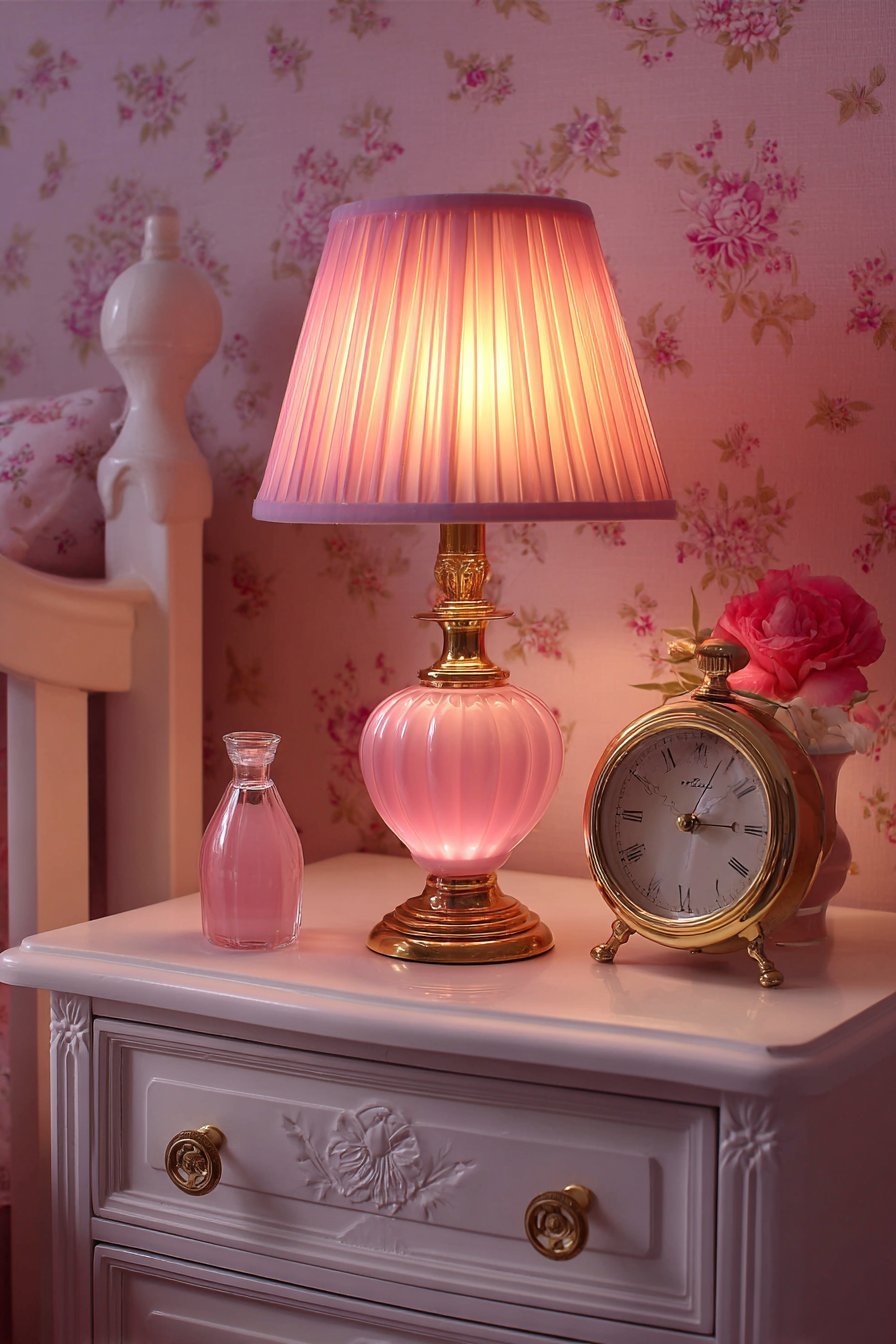 Opaline Glass Lamp Night Lighting