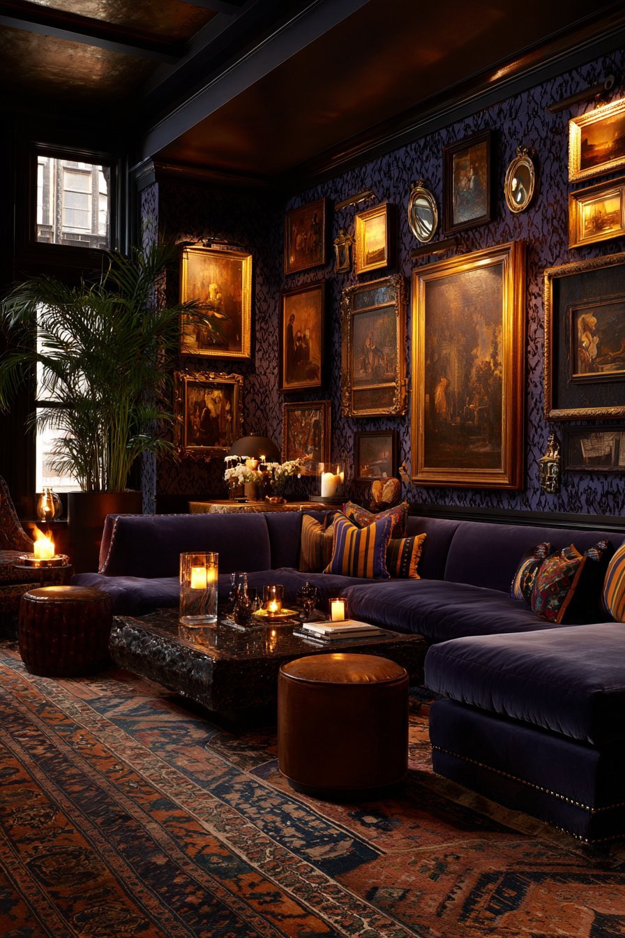 Maximalist Salon-Style Gallery Wall