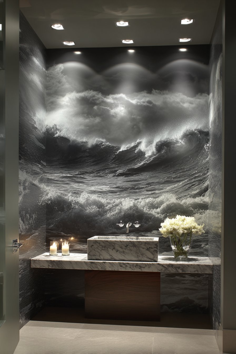 Dramatic Ocean Wave Photography Statement