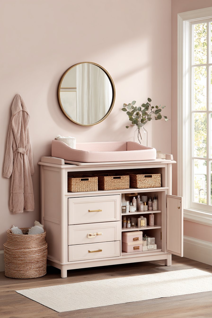 Dual-Purpose Dresser as Changing Station