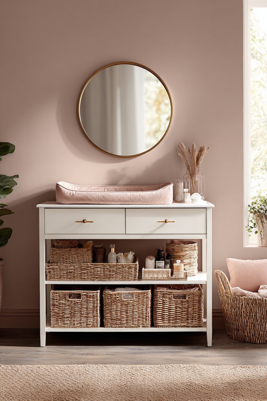 Dual-Purpose Dresser as Changing Station