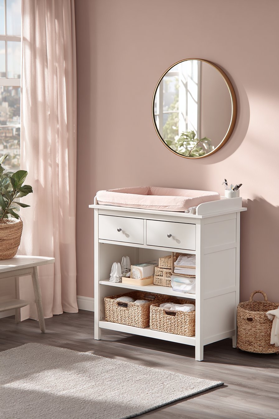 Dual-Purpose Dresser as Changing Station