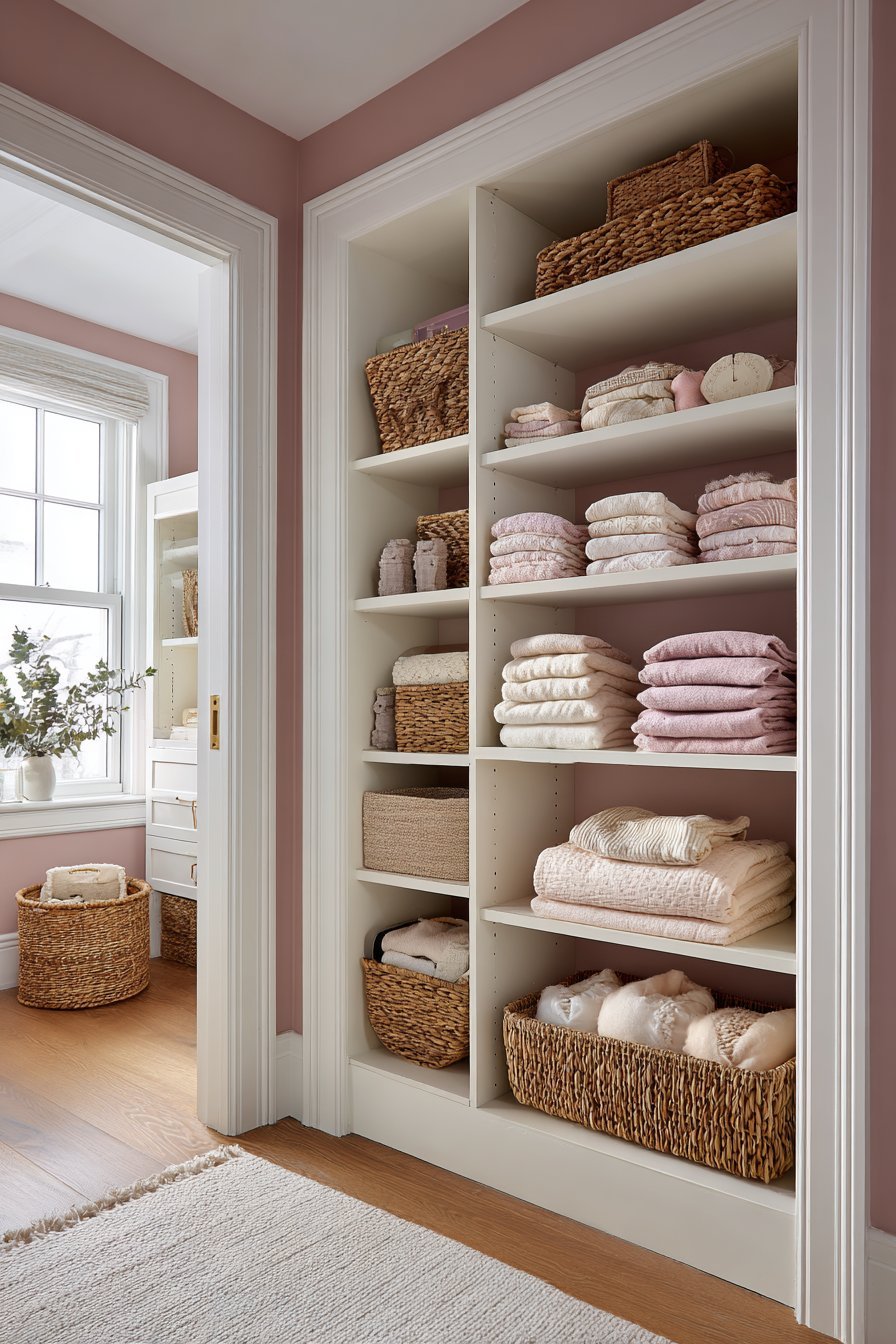 Organized Pink Storage Haven