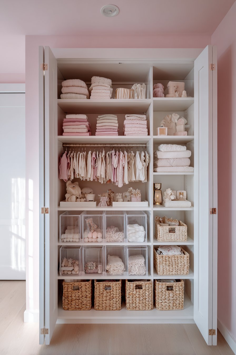 Organized Pink Storage Haven