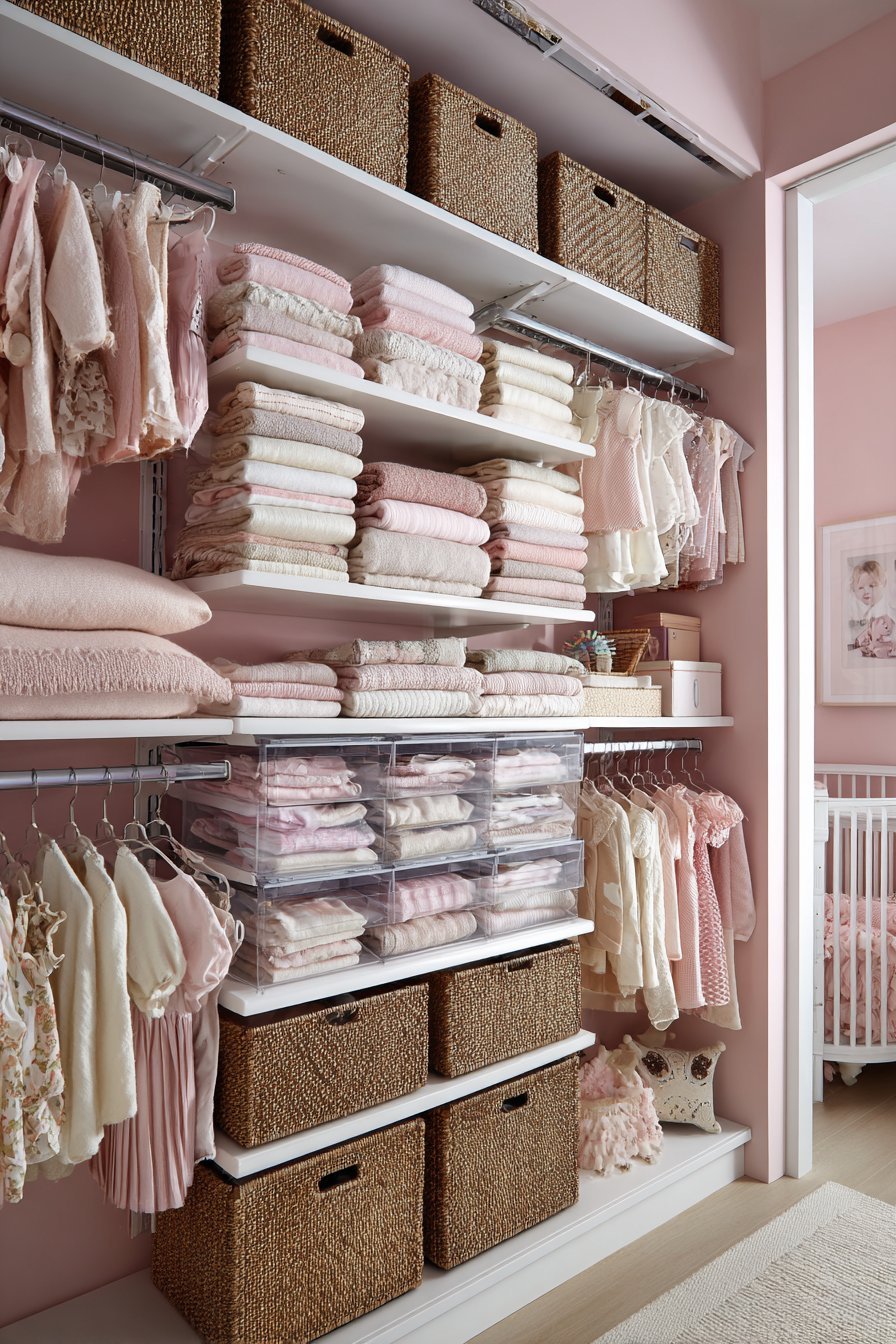 Organized Pink Storage Haven