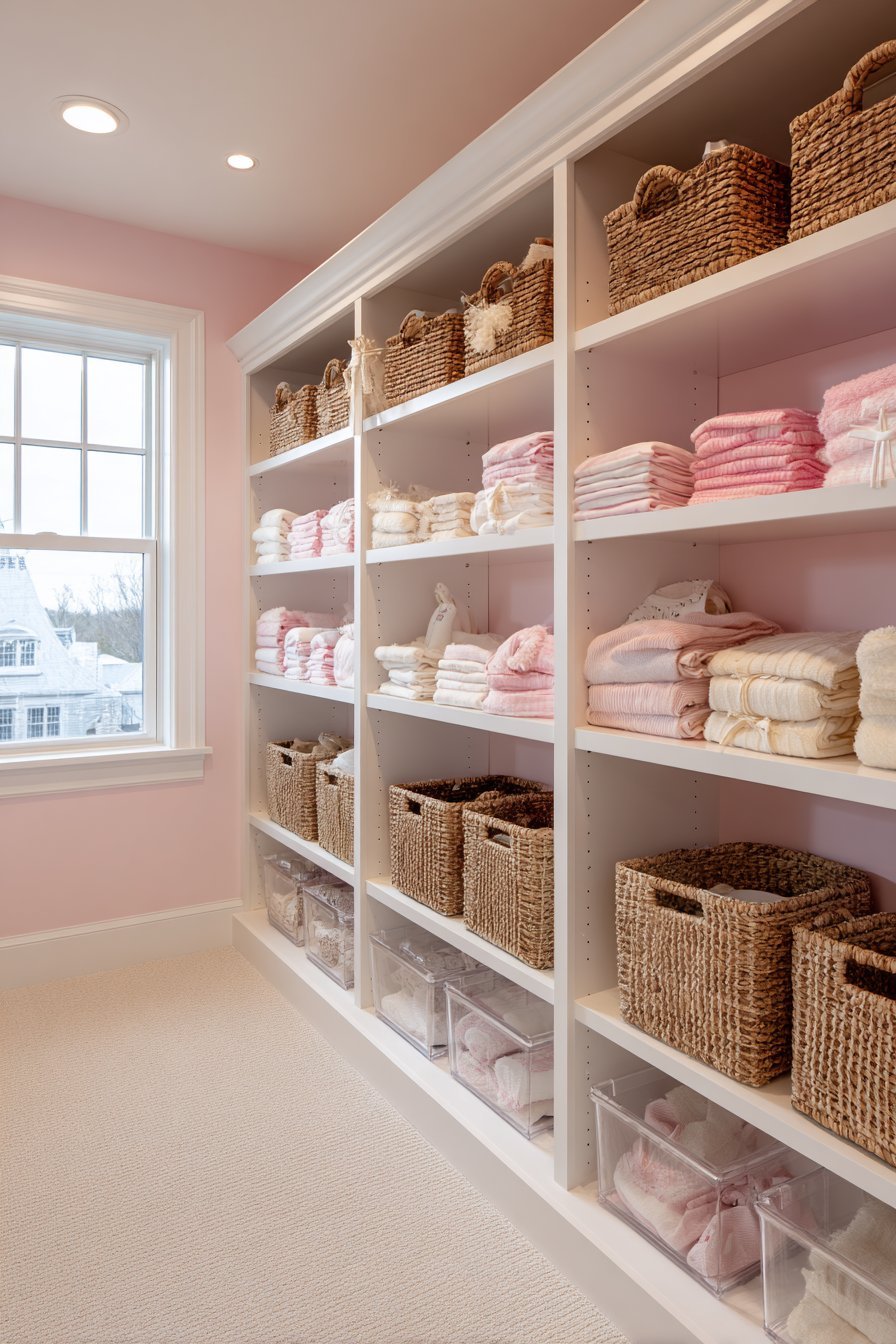 Organized Pink Storage Haven