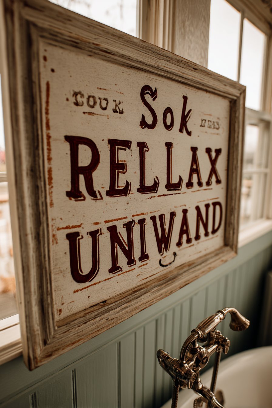 Rustic Typography on Sage Shiplap