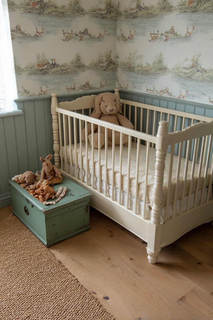 Whimsical Wallpaper with Jemima Puddle-Duck