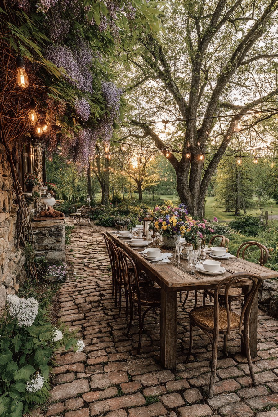 Rustic Farm Table Dining