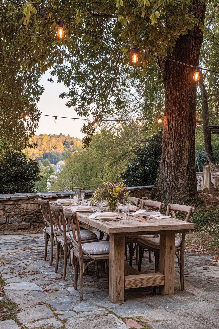 Rustic Farm Table Dining