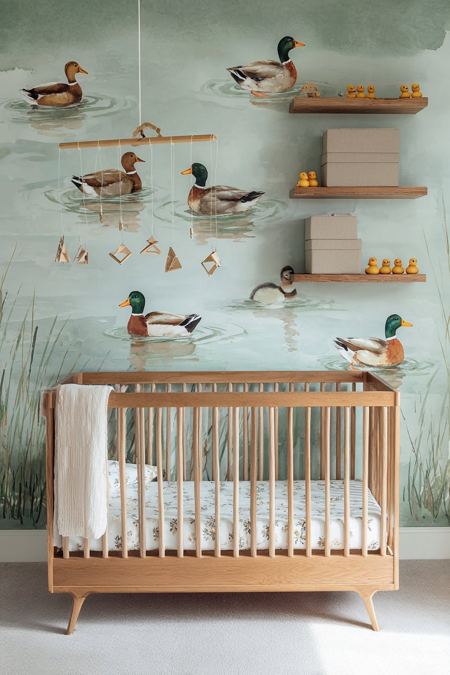 Modern Watercolor Wallpaper Statement