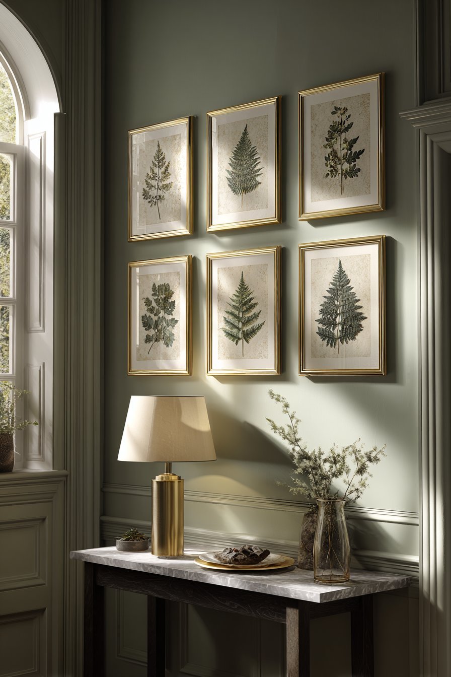 Sophisticated Botanical Print Gallery Grid