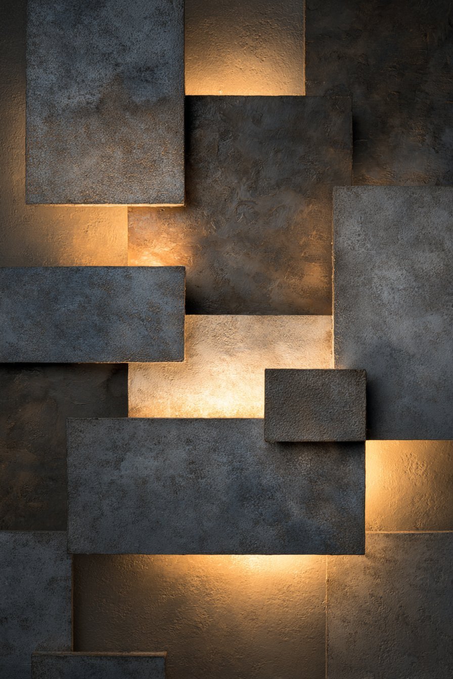 Sculptural Metal Relief Panels