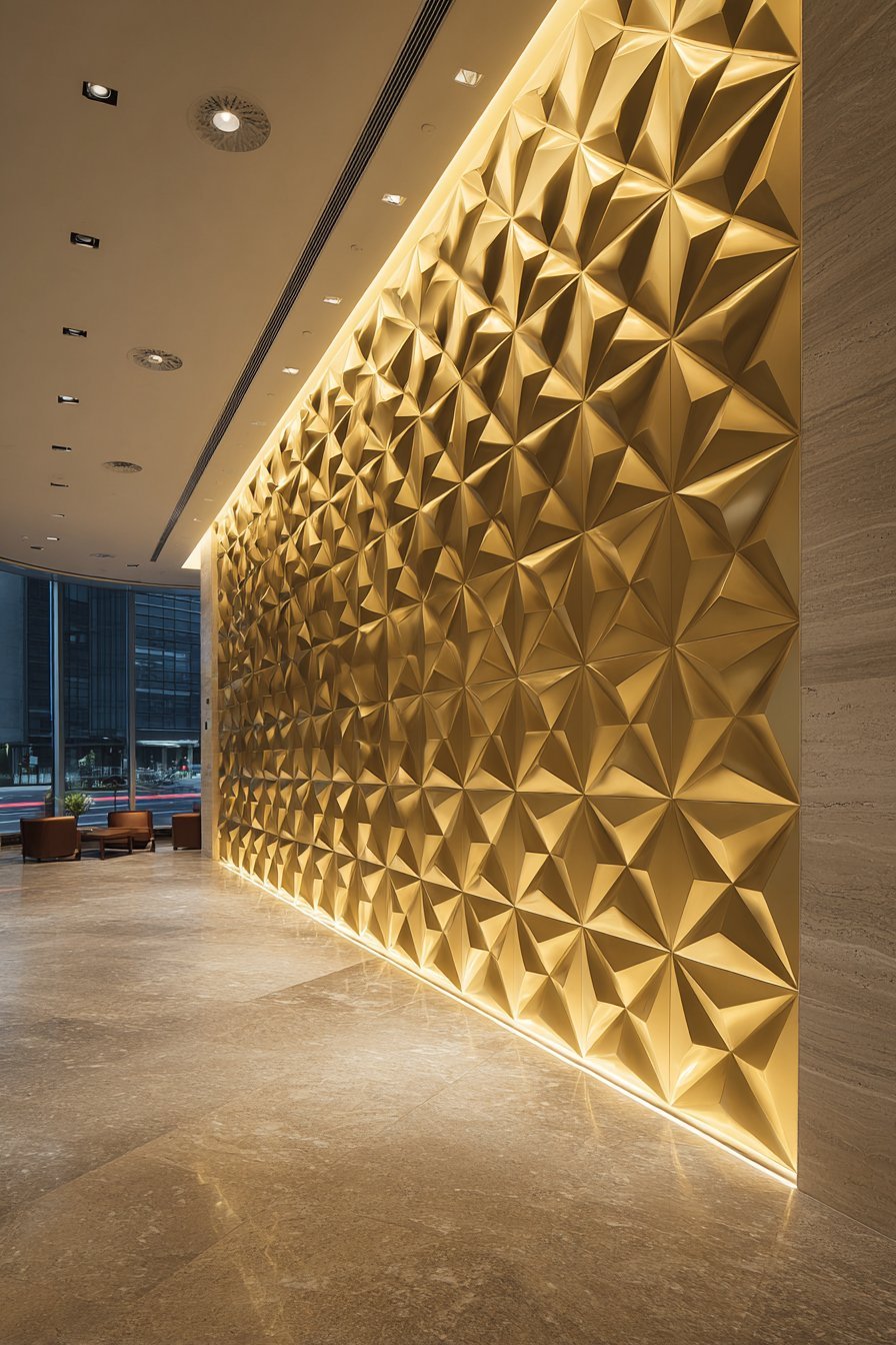 Sculptural Metal Relief Panels