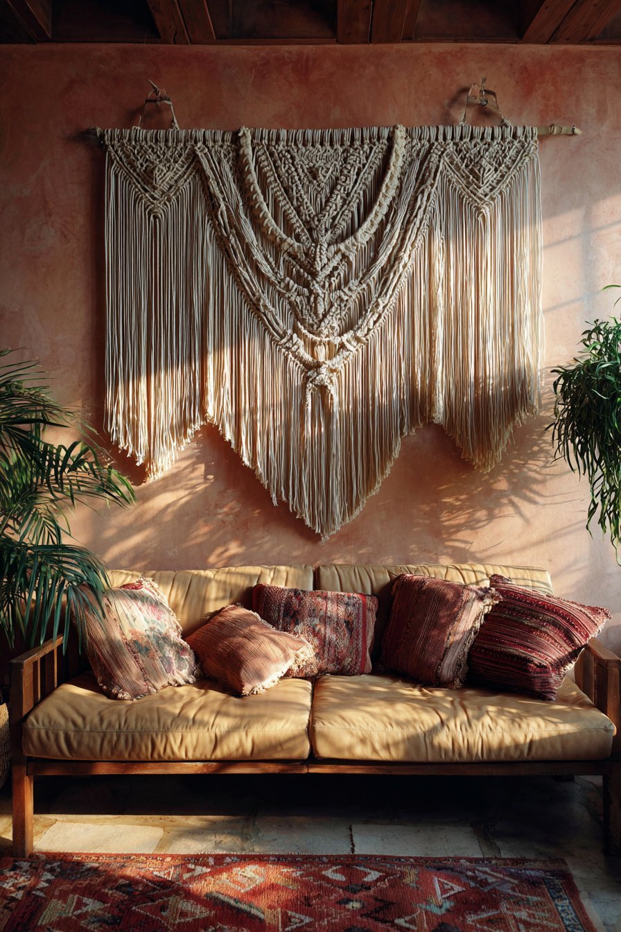 Bohemian Large-Scale Macramé Wall Hanging