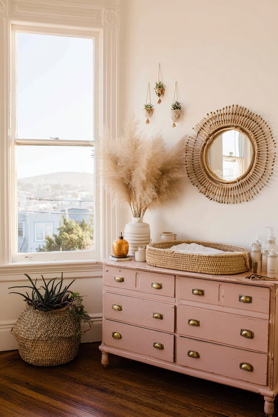 Vintage Dresser as Changing Station