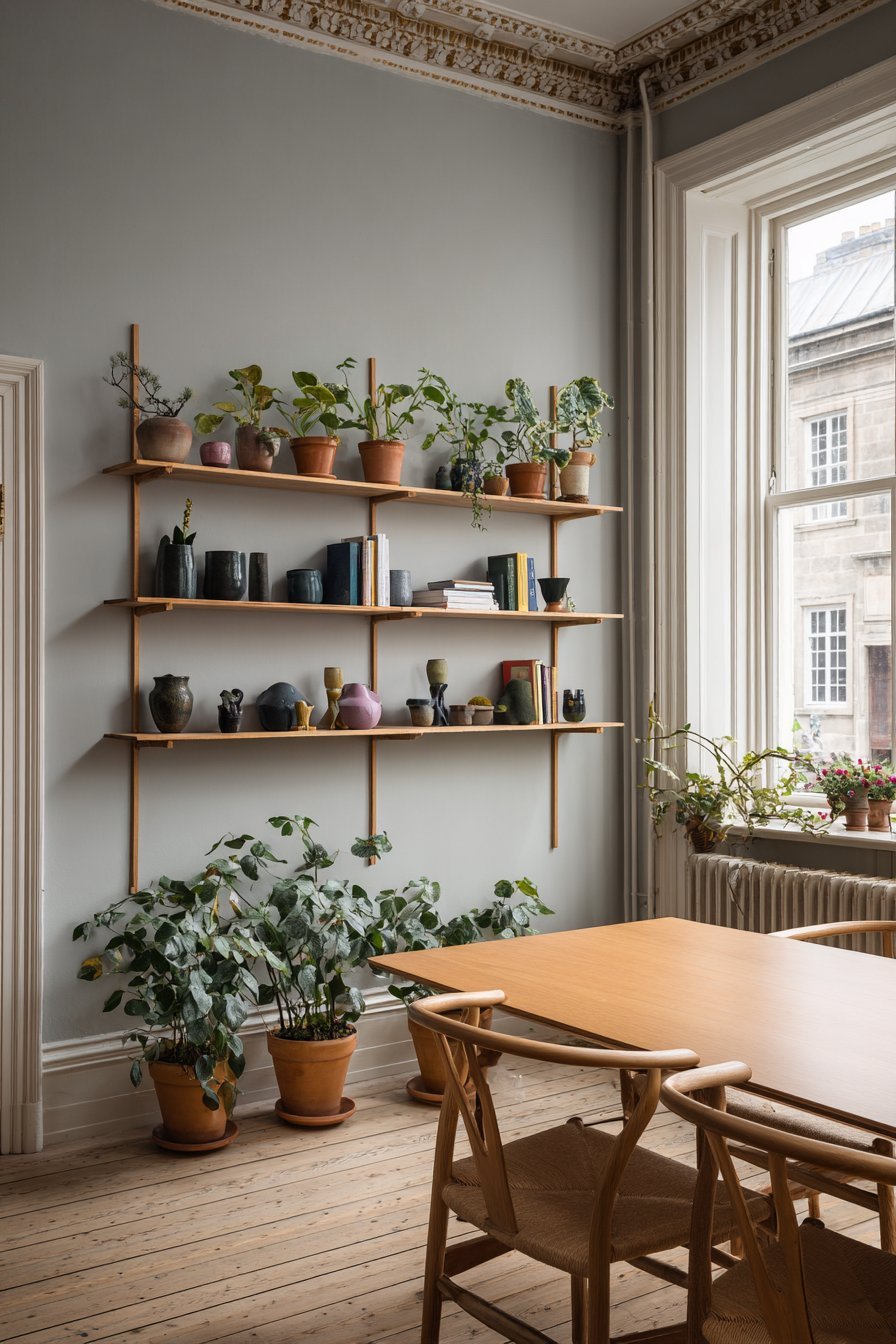 Scandinavian Floating Shelf Display