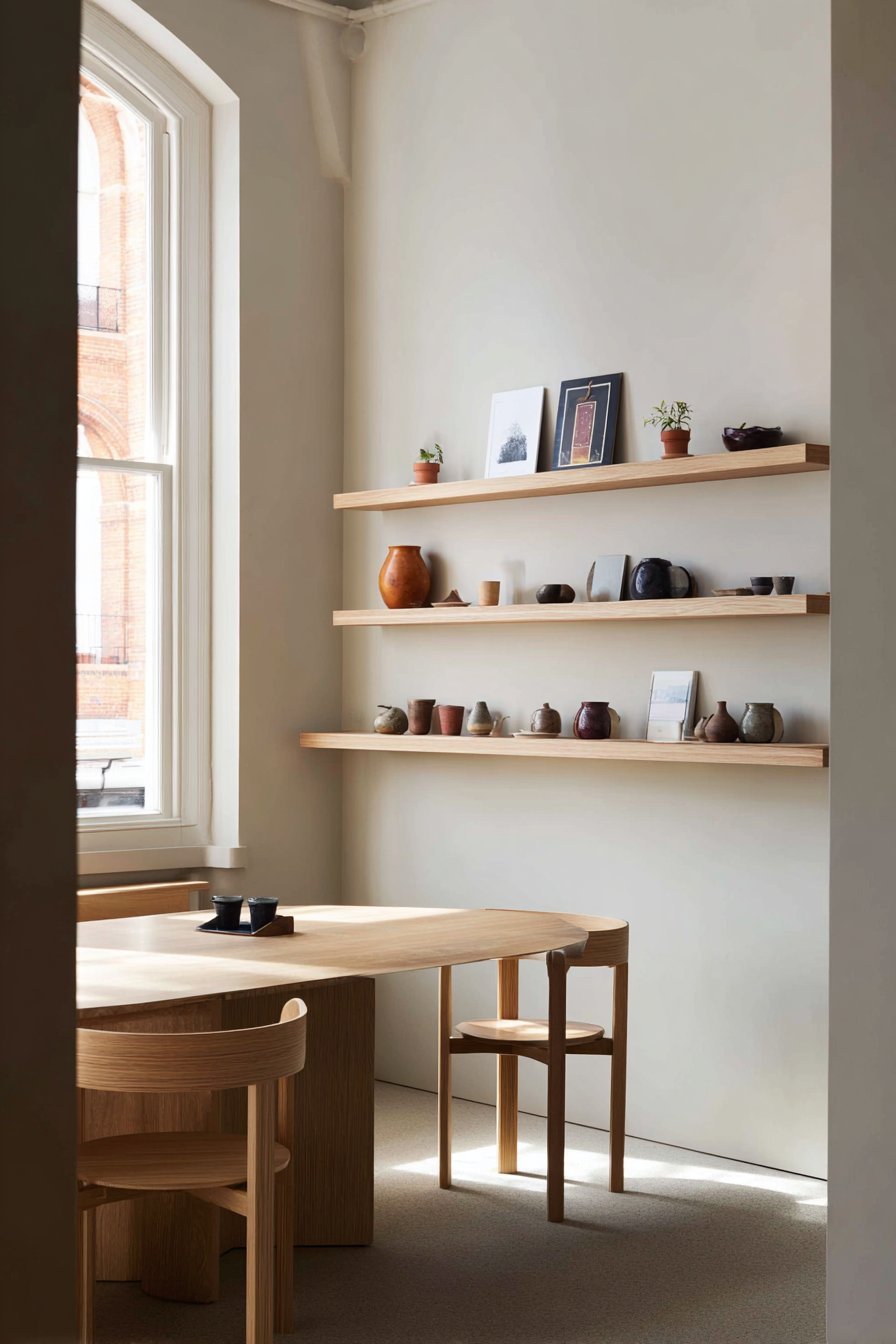 Scandinavian Floating Shelf Display