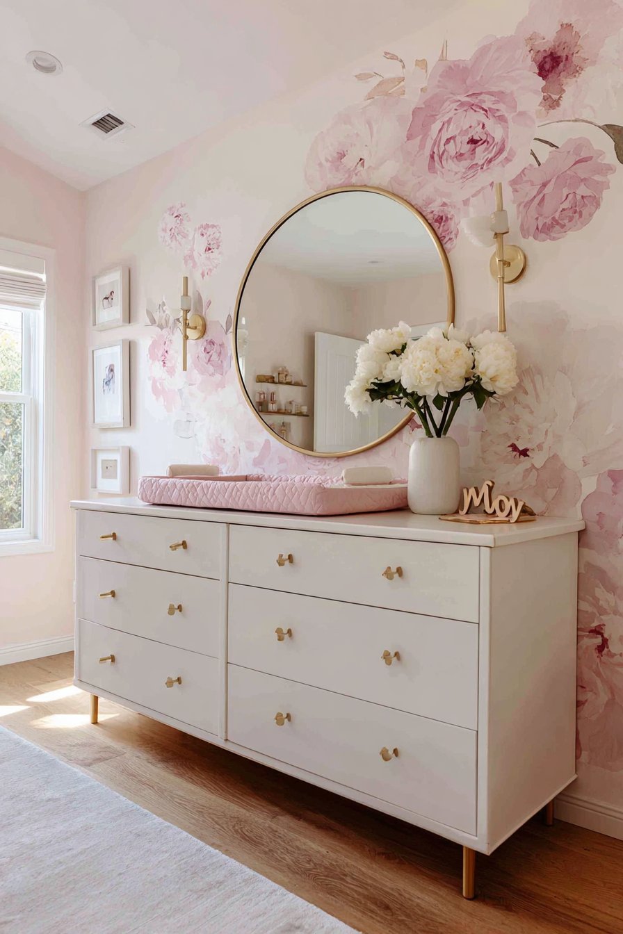 Brass Hardware Dresser Station