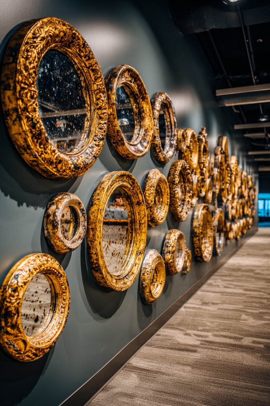 Asymmetrical Antique Mirror Collection