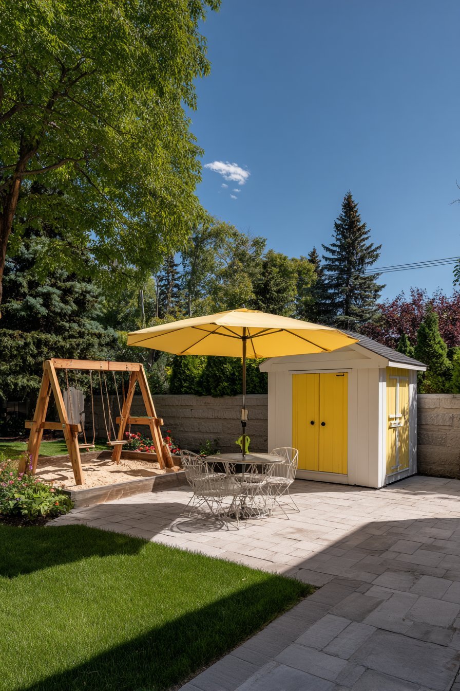 Family-Friendly Multi-Zone Play Yard