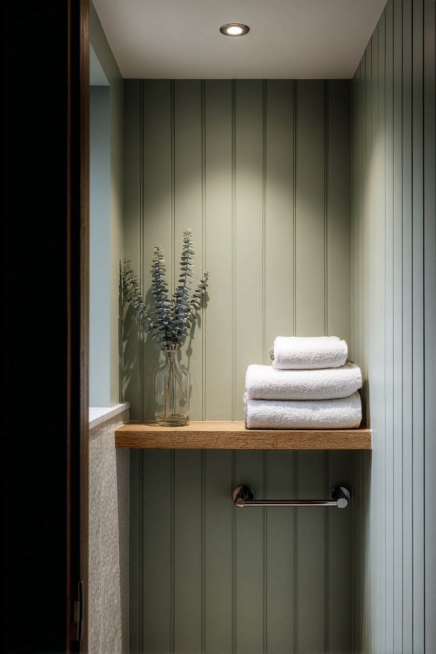 Vertical Shiplap Bathroom Paneling