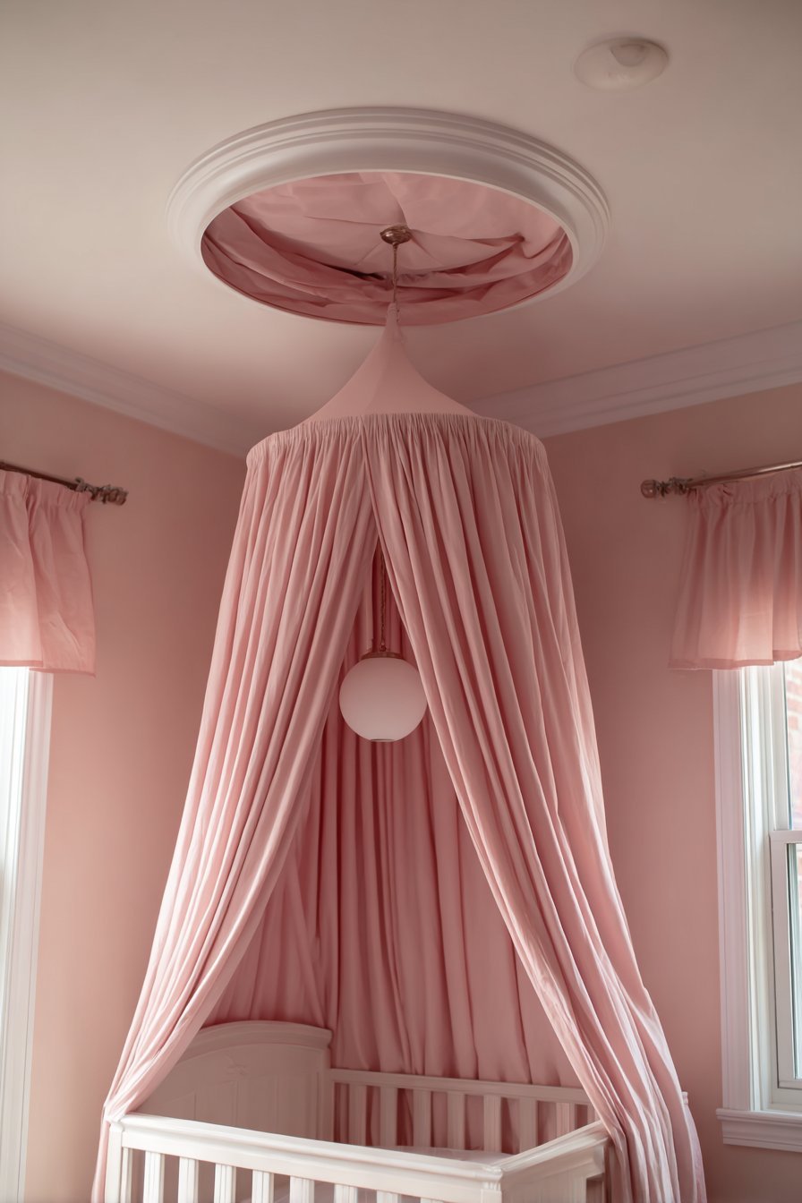Dreamy Fabric Canopy Installation