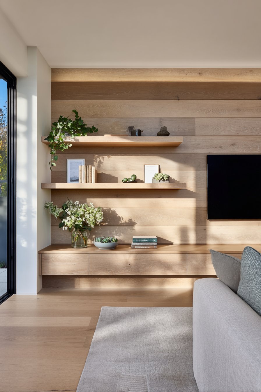 Scandinavian Light Ash Wood Minimalism