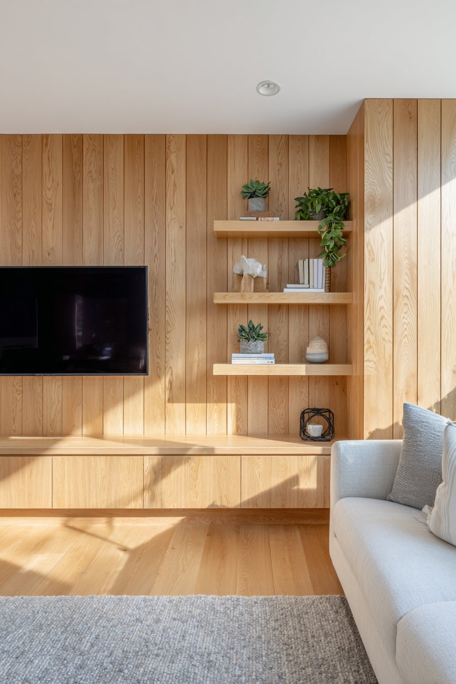 Scandinavian Light Ash Wood Minimalism