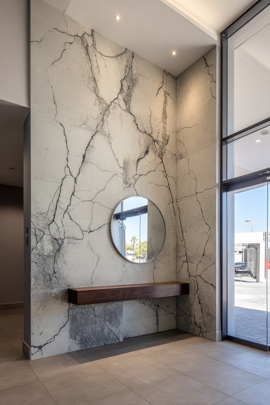 Large-Format Marble Porcelain Panels