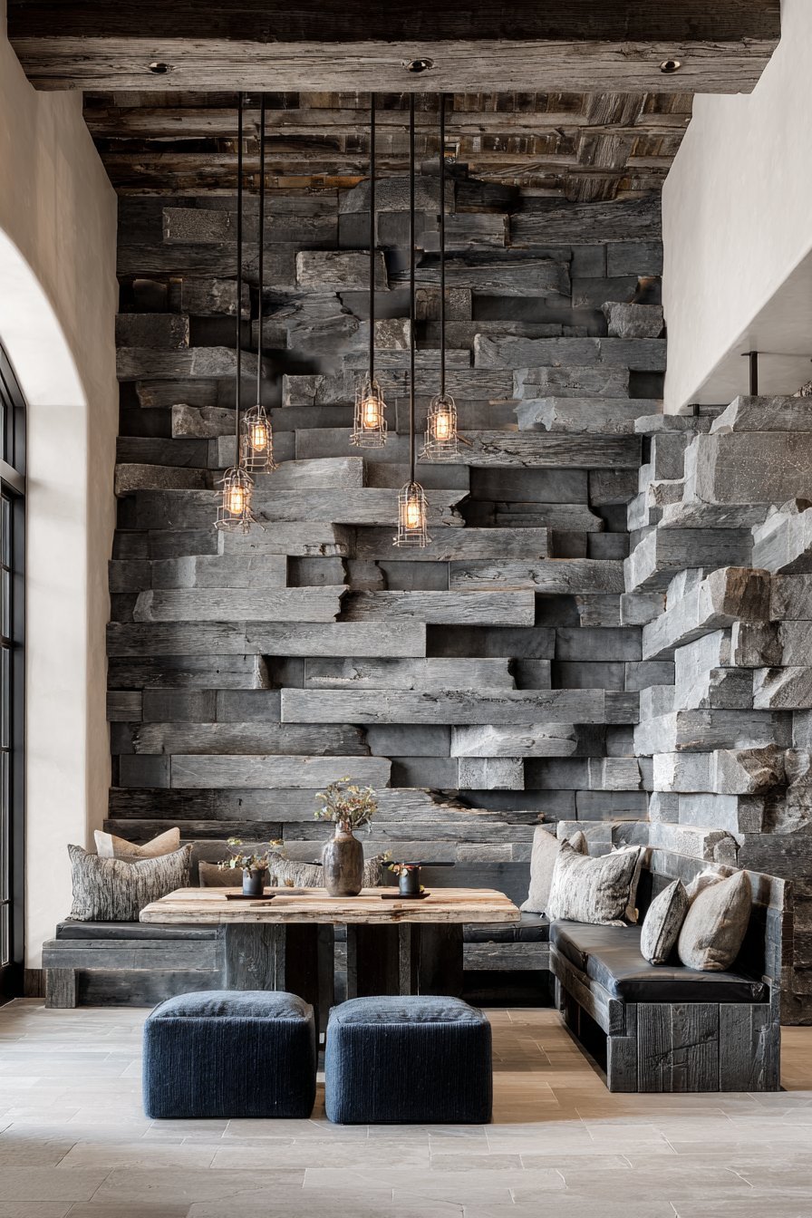 Reclaimed Wood Wall Sculpture