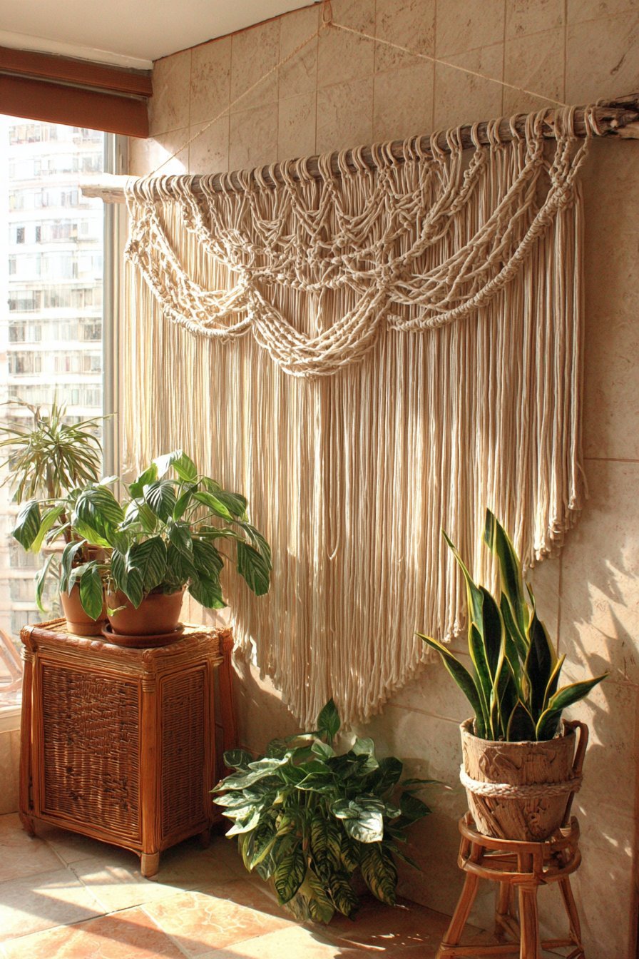 Bohemian Macramé Wall Hanging