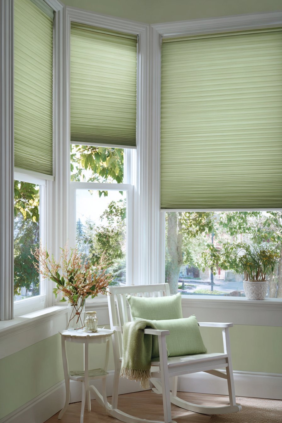 Layered Sage Window Treatment
